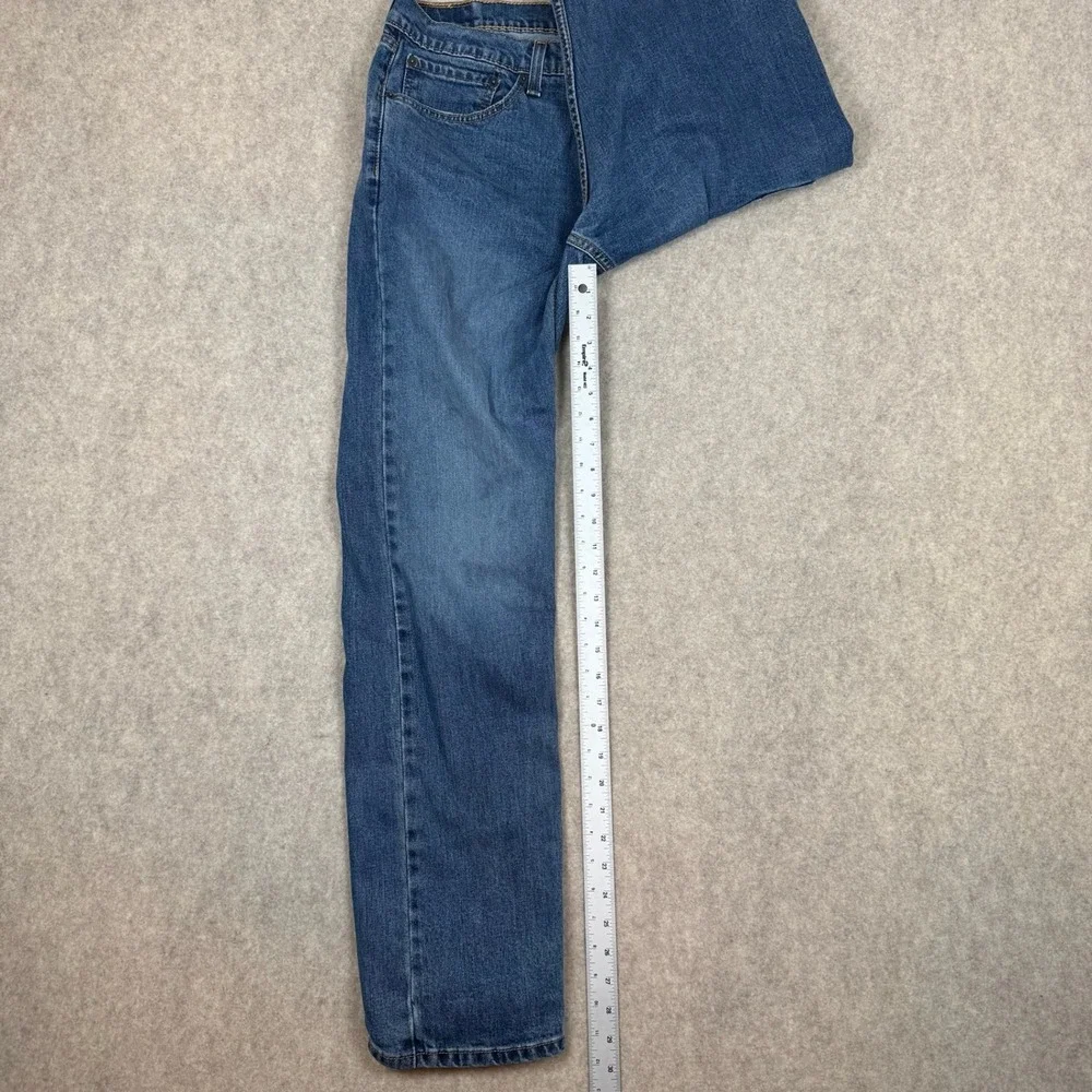 Levi's 505 Regular Fit Jeans Mens 34x32 Blue Medium Wash Straight Leg Denim
